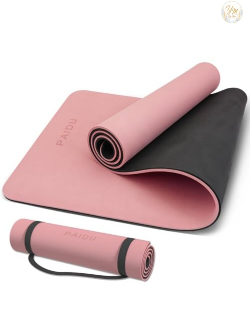 Extra Thick 10mm Non-Slip Yoga Mat with Carry Strap 72x24 Fitness Exercise Mat